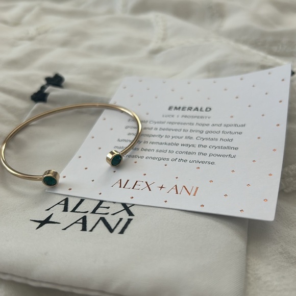 ALEX AND ANI Emerald Flex Cuff Bracelet - Picture 3 of 3